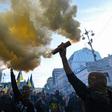 Ukrainian nationalists have staged a series of protests against President Volodymyr Zelensky's peace process with Moscow-backed separatists