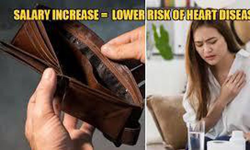 50% salary increase lowers the risk of cardiovascular diseases by 15% - New research