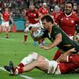 Centre Frans Steyn is South Africa's sole survivor from the 2007 World Cup final