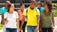 African American students on campus  (blkgldradio)