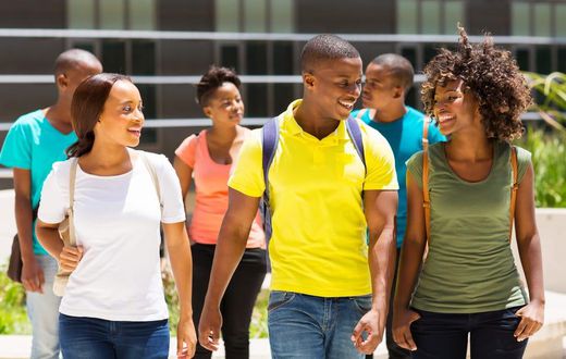 African American students on campus  (blkgldradio)
