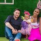 Jamie Roberts and Yvonne Nelson with their daughter