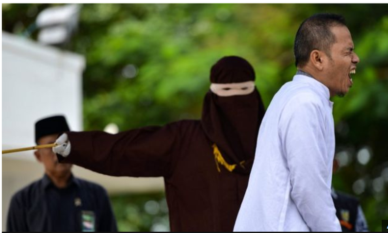 Man who helped in drafting anti-adultery law receives 28 lashes in public after sex with married woman at the beach