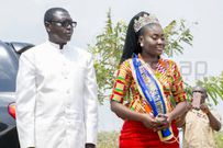Princess Duncan with her father, dr Ato Duncan