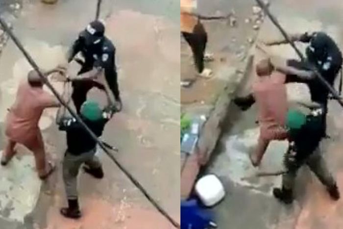 Police officers pounce on a lawyer and beat him like a condemned criminal (video)