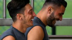 The bravery of Sead Kolasinac (right) was praised in court after he and Arsenal teammate Mesut Ozil (left) were attacked by armed robbers