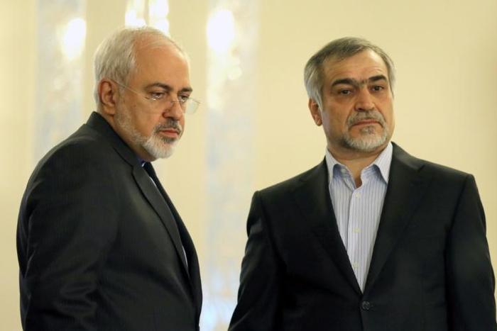Hassan Rouhani's brother Hossein Fereydoun, seen here with Foreign Minister Mohammad Javad Zarif, was a key adviser to the Iranian president before his arrest