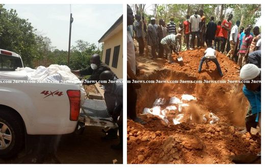 Kintampo accident victims mass burial