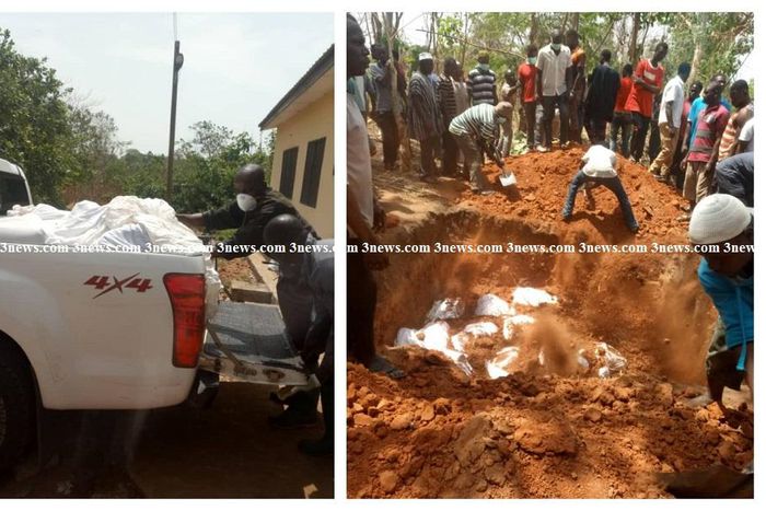 Kintampo accident victims mass burial
