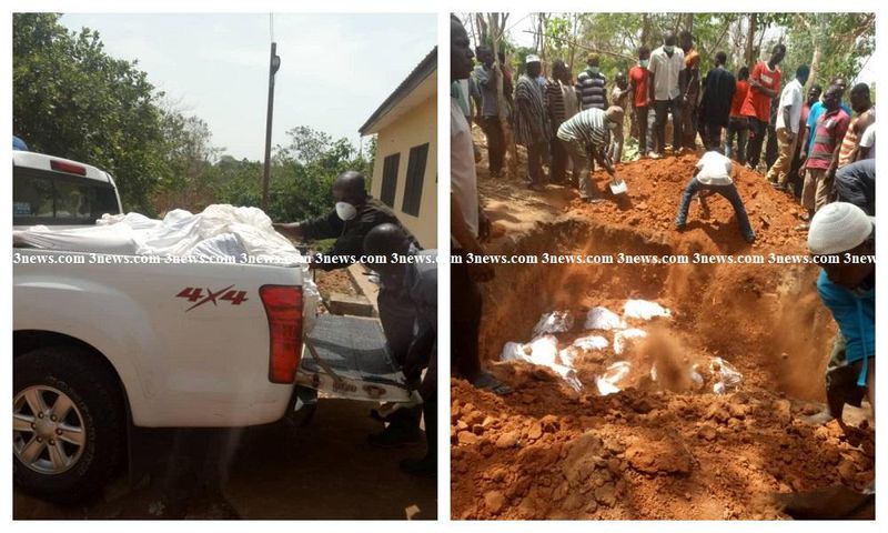 Kintampo accident victims mass burial