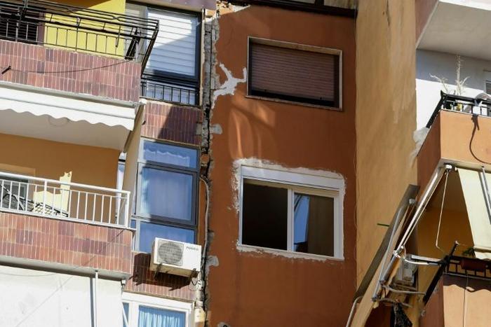 Damage was reported to buildings in Tirana after a strong earthquake on Saturday