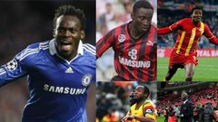 Ghanaian players who have received major FIFA recognition