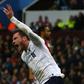 Liverpool defender Andrew Robertson celebrates the equaliser at Aston Villa