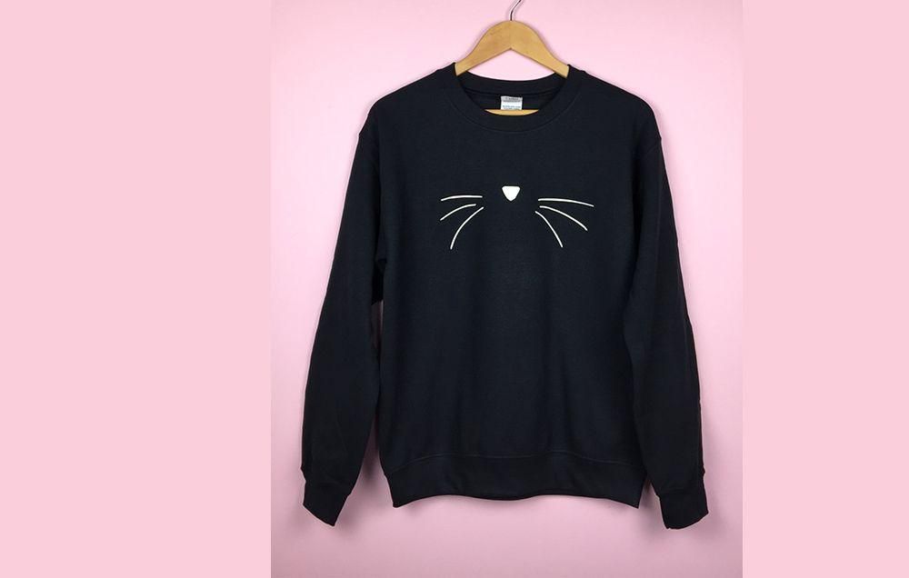 Cat Face Sweatshirt