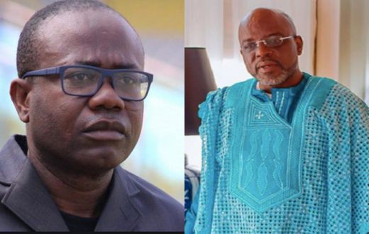 Former GFA boss, Kwesi Nyantakyi and Aspirant, Osei Palmer