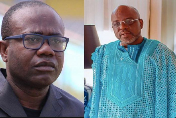 Former GFA boss, Kwesi Nyantakyi and Aspirant, Osei Palmer