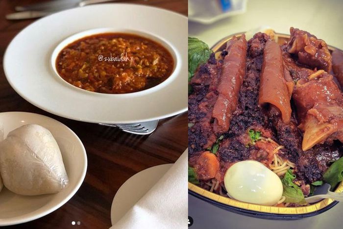 GHc120 banku & okro stew and x expensive local foods that’ll get people talking (Photo: zubaidah.x  and menufinderafrica)