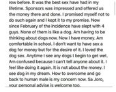 “I had 3 head-cracking orgasms during sex with a dog, now I get wet whenever I see dogs” - Student seeks advice