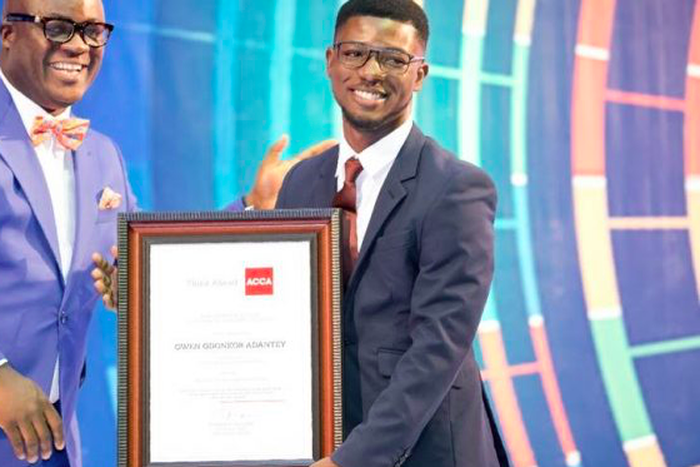Owen Odonkor Adantey came second globally in one of the Association of Chartered Certified Accountant (ACCA)’s flagship Professional level papers- The Strategic Business Leader (SBL).