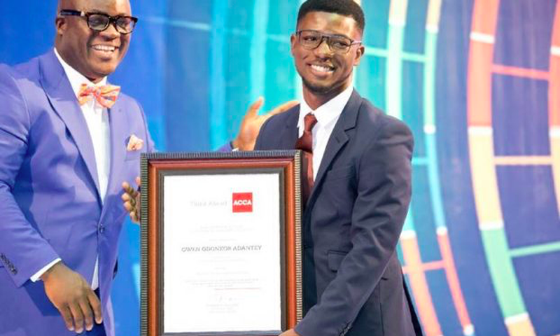Owen Odonkor Adantey came second globally in one of the Association of Chartered Certified Accountant (ACCA)’s flagship Professional level papers- The Strategic Business Leader (SBL).