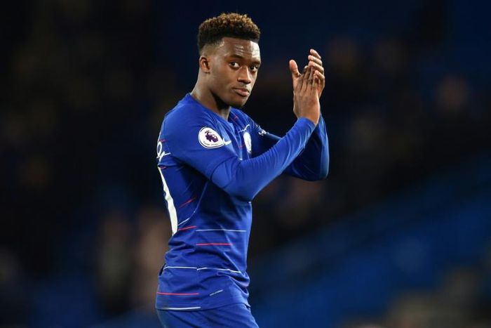 Staying put: Callum Hudson-Odoi signed a new five-year contract with Chelsea on Thursday