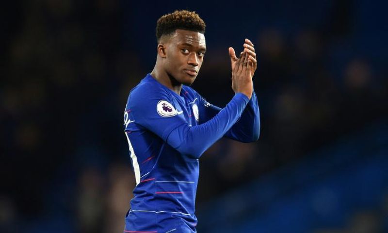 Staying put: Callum Hudson-Odoi signed a new five-year contract with Chelsea on Thursday