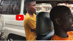 Smart taxi driver dramatically drives two cable thieves into an Accra-based radio station (video)
