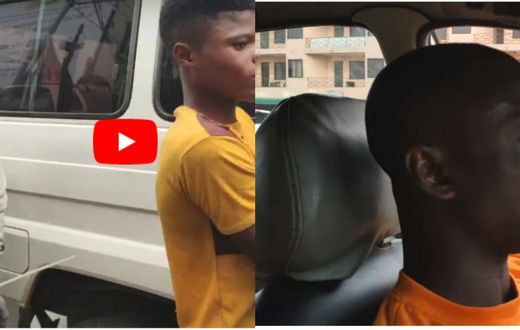 Smart taxi driver dramatically drives two cable thieves into an Accra-based radio station (video)