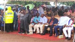 Akufo-Addo defies rains to interact with citizenry