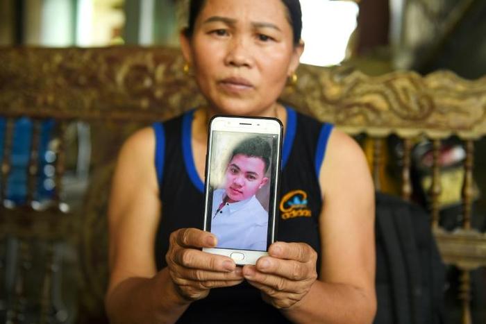 Hoang Thi Ai, the mother of 18-year old Hoang Van Tiep who is feared to be among the 39 people found dead in a truck in Britain