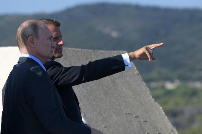 Emmanuel Macron hosted Vladimir Putin at his summer residence in southern France in August for talks ahead of the G7 summit