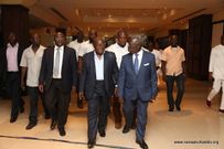 Nana Addo, Osarfo Mahama, Bawumia and entourage