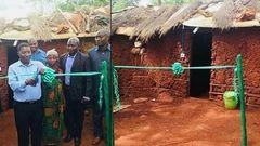 Politician reportedly commissions mud house he has built for poor widow