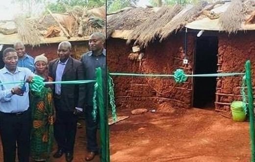 Politician reportedly commissions mud house he has built for poor widow