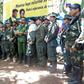 This screen grab taken from YouTube shows former senior commanders of the FARC rebel army announcing that they are taking up arms again