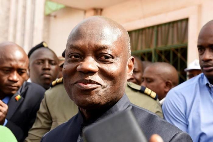 Guinea Bissau's president Jose Mario Vaz, seen during the March legislative elections campaign, was accused of sowing "total disorder" by sacked premier Aristide Gomes, who refused to step down as a political crisis deepened