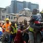 The dilapidated building in the densely populated Lagos Island area came down without warning on Wednesday morning