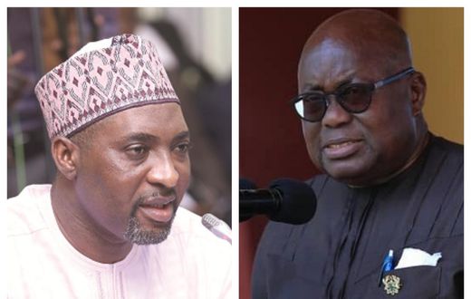 Mohammed Mubarak Muntaka and President Nana Addo Dankwa Akufo-Addo