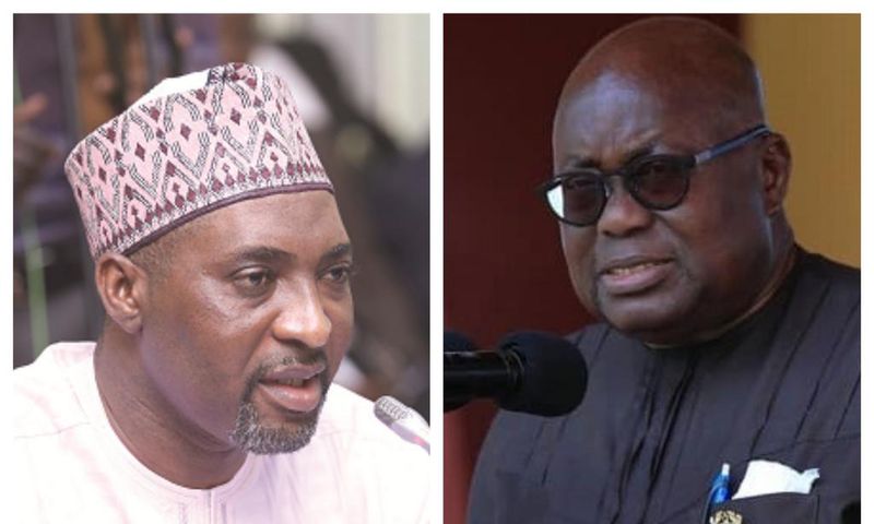 Mohammed Mubarak Muntaka and President Nana Addo Dankwa Akufo-Addo