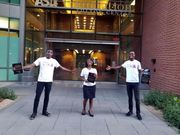 The three, Golda Afoakwa, Richard Sewor, and Douglas Amoo-Sargon,  who are the Founders of Sua IT, a venture which will improve computer literacy among rural Ghanaian youth.