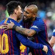 Messi scored twice as Barcelona saw off a stubborn Espanyol