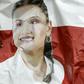 A poster shows the face of slain Colombian mayoral candidate Karina Garcia