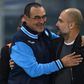 Pep Guardiola's Manchester City take on Maurizio Sarri's Chelsea on Sunday
