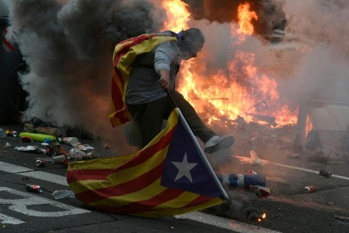 There are fears Saturday's evening protest could turn violent