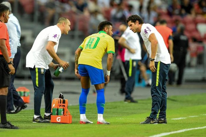 Neymar limped off injured against Nigeria on Sunday and will miss the next four weeks, his club Paris Saint-Germain said on Monday