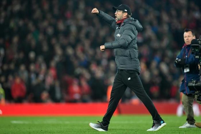 Jurgen Klopp's side are eight point clear in the Premier League