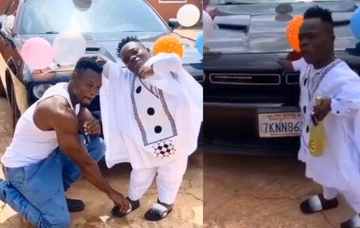 Shatta Bandle gifts his bouncer a new car