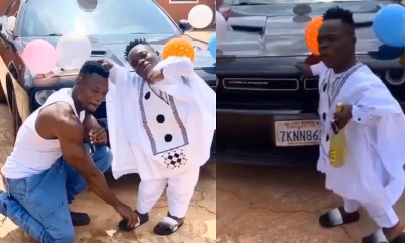 Shatta Bandle gifts his bouncer a new car