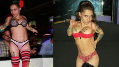 Angry porn star stabs boyfriend with a butter knife for cheating on her