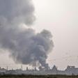 The Turkish military hits Kurdish-controlled towns along the border with air strikes and artillery fire before ground troops cross into Syria